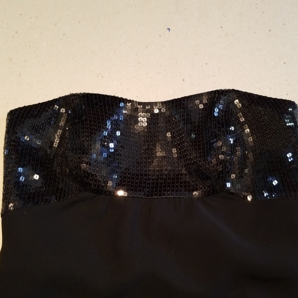 Ann Taylor strapless black formal dress - Picture 2 of 7